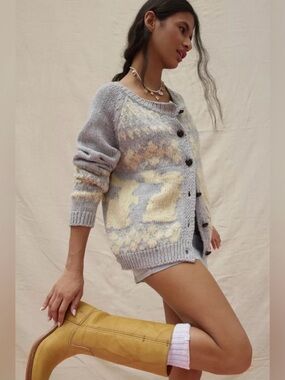 UO Bambi Relaxed Cardigan Size Large